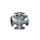 四通球阀Q46H-16［L型 T型 直通 固定 浮动］