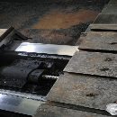 出售：2014年泰州现代VMC1270数控铣，BT50主轴，三菱M70系统，硬.