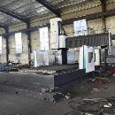 力冈4025数控龙门铣，BT50齿轮头，发那科plus系统，两.