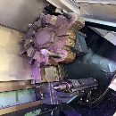 2台韩国斗山PUMA3050斜轨刀塔机，发那科系统，回转直.