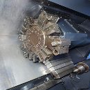 同款两台韩国原装斗山Lynx220LM车削复合，配8寸卡盘带.