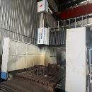 刚刚买下纽威3028龙门加工中心工作台3X2门宽2.8米门高.