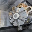 日本津上M08J-II数控车床，配8寸千岛液压卡盘加工直径.