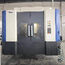 高配原装韩国威亚双工位卧式加工中心，型号HS5000i、.