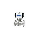 气动球阀Q641H-16C［L型 T型 直通 固定 浮动］